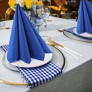 Placemats & Napkins Bundle: Blue Placemats + Cloth Napkins / Set of 4