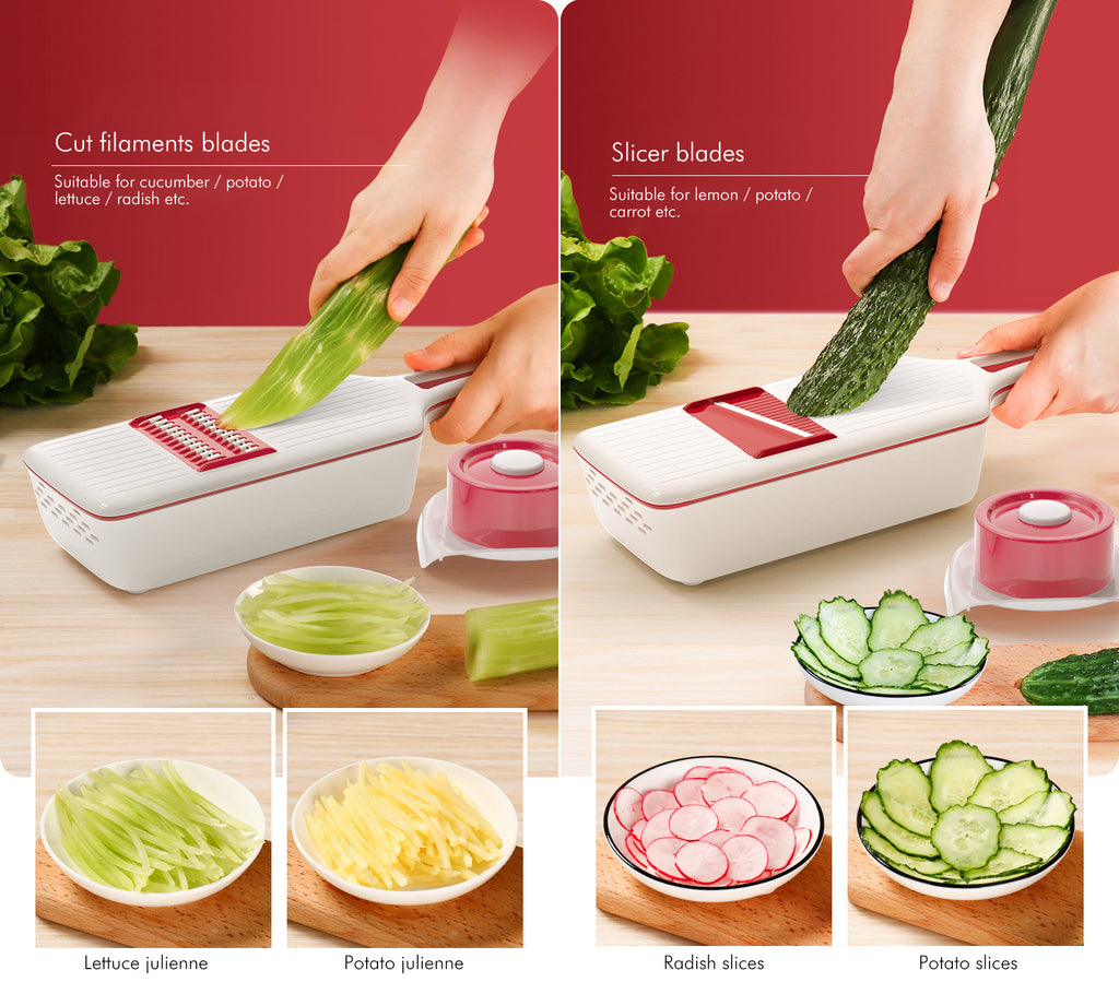 Vegetable Cutting Bowl Salad Chopper Cutter Vegetable Slices Cut
